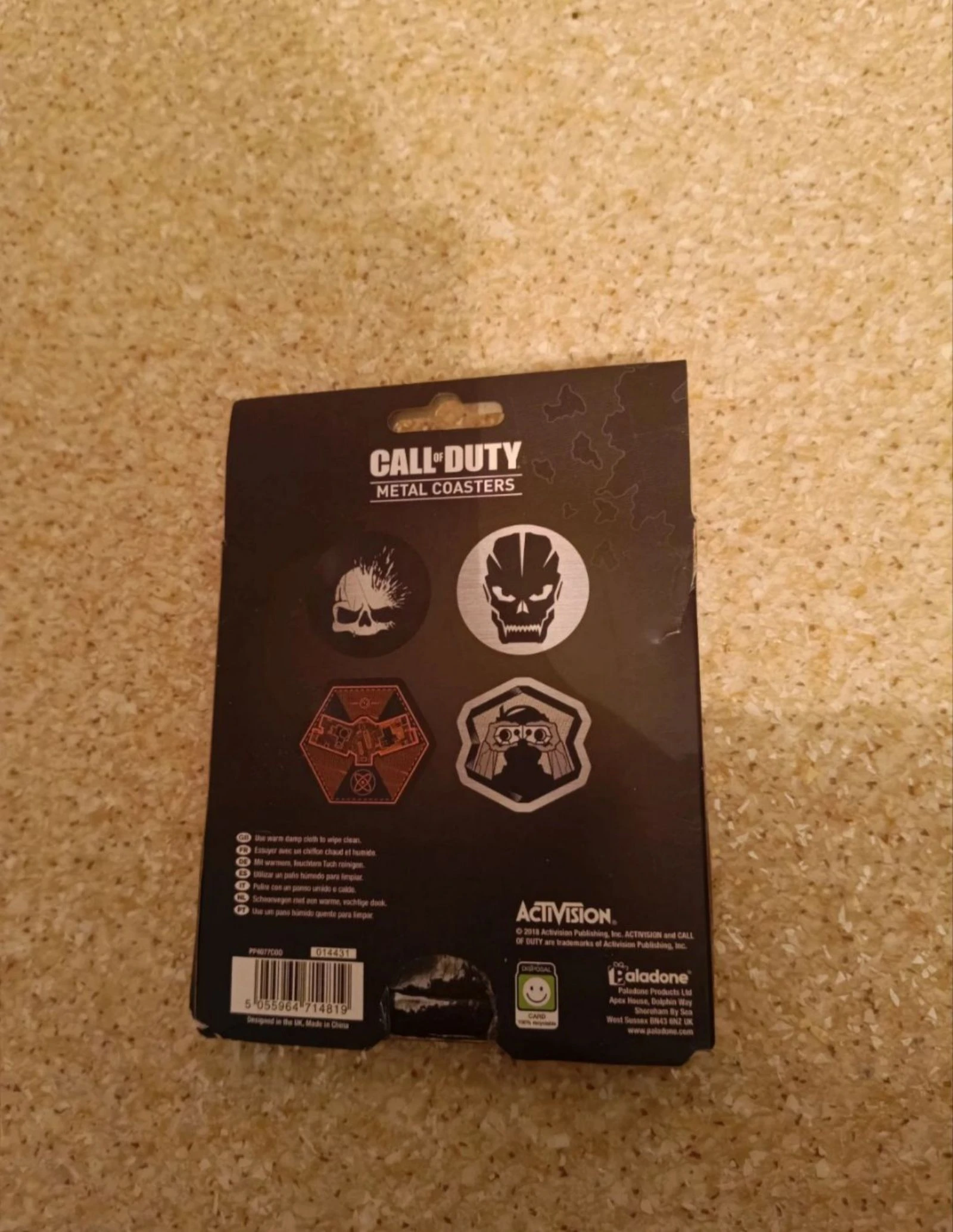 Conjunto de 4 porta-copos de metal Call of Duty – NOVO Caixa Paladone – photo 2